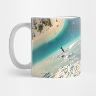 Surfing planet Mug